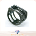 925 anillo de plata de Serling anillo cúbico Zirconia mujeres anillo anillo de plata (R10297)